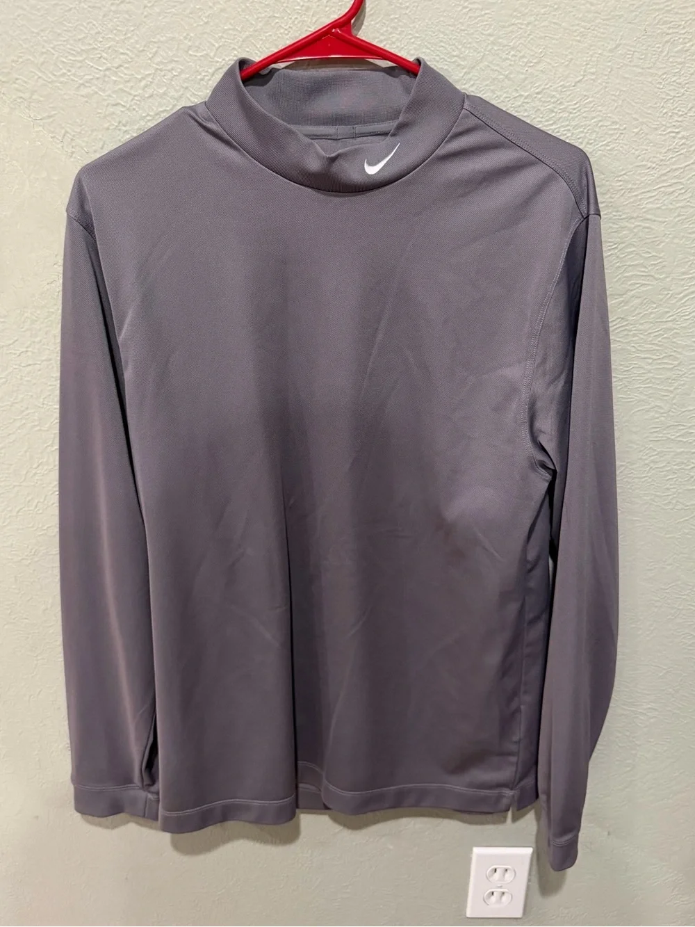 Nike Golf Dri-FIT Mock Neck Top - Gray Like New Size Small